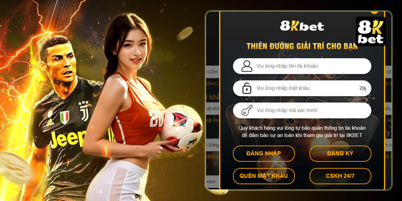 Đăng nhập 8Kbet siêu dễ trong vài bước
